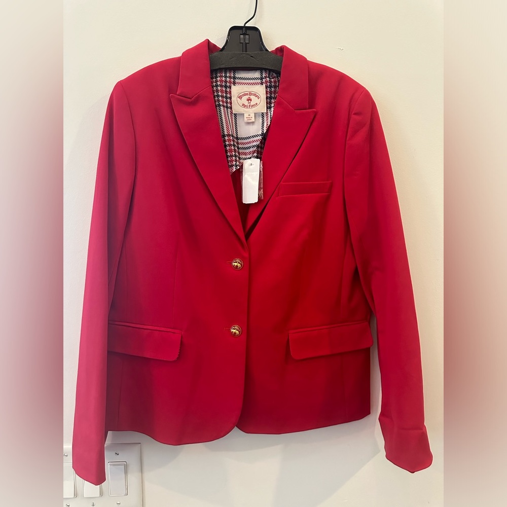 BROOKS BROTHERS RED FLEECE BLAZER SIZE 14 NWT